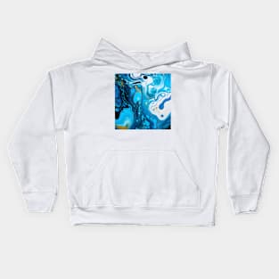 Oceanic Vortex Abstract Art Kids Hoodie